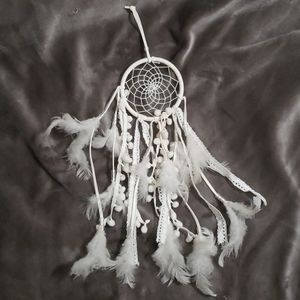 White Handmande Dream Catcher